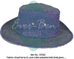 022 Denim hats and caps